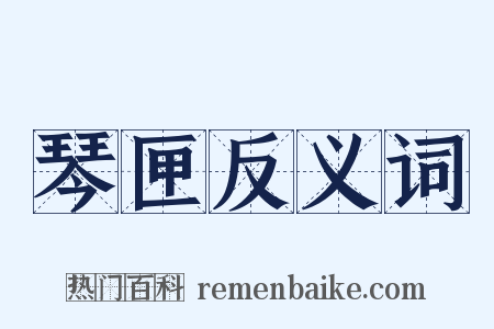 琴匣反义词是什么意思的图片
